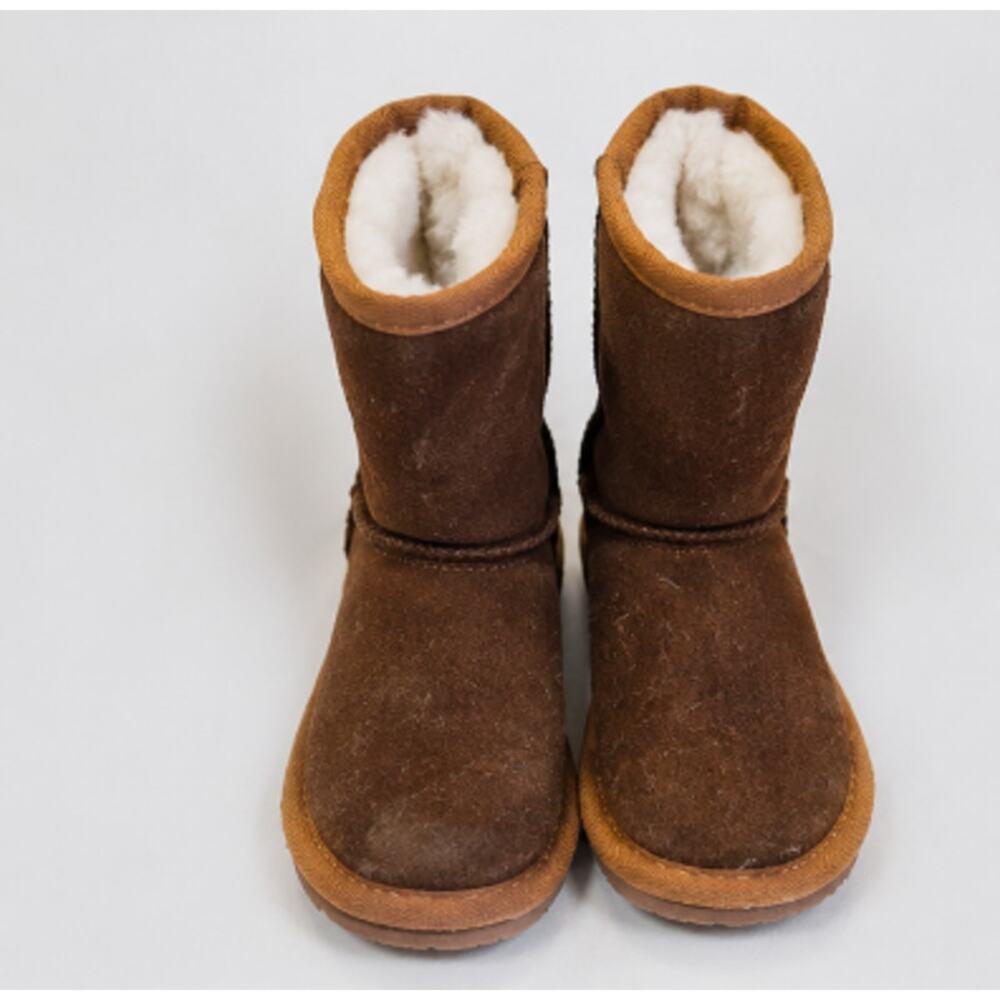 Koolaburra by UGG Kids Classic Brown Suede Winter Boots Size 8